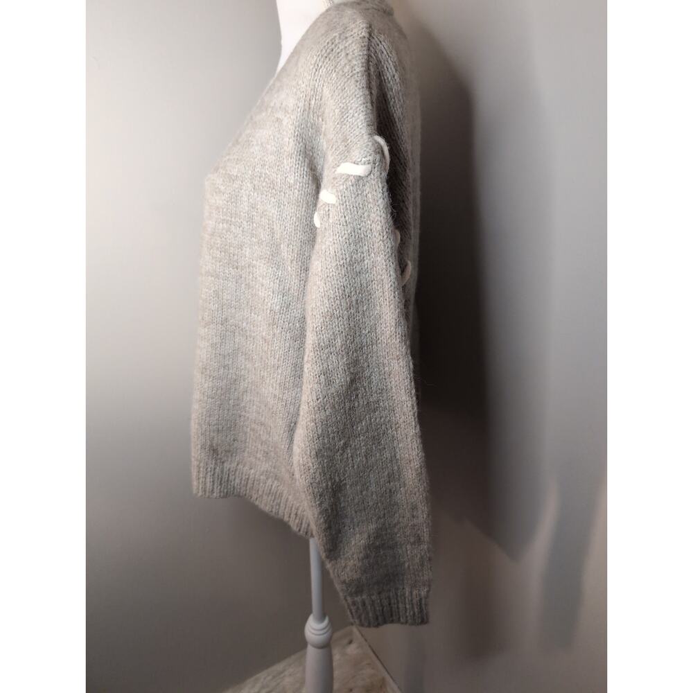 NWT Bibi neutral boho color block oversized button cardigan sweater - Picture 2 of 8